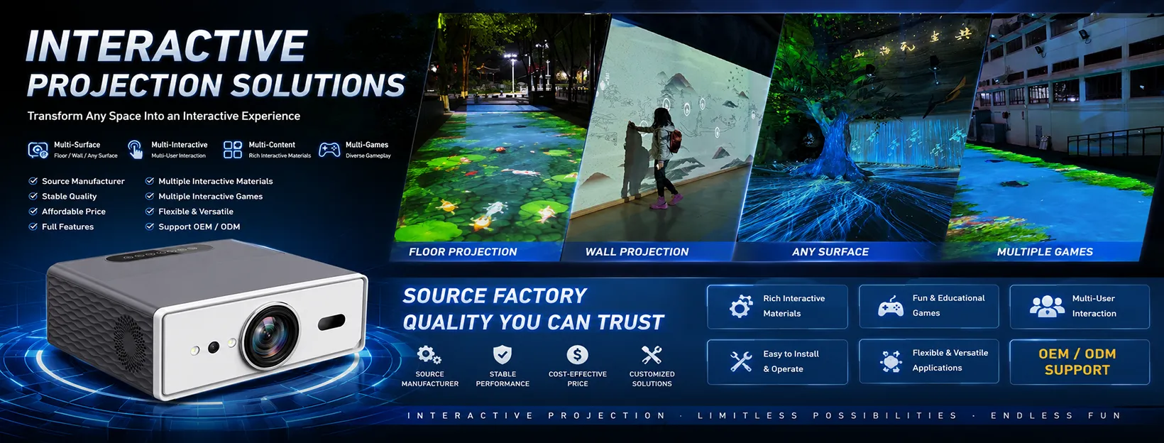 Aurora Vision — Interactive Projection Solutions, source factory from $450