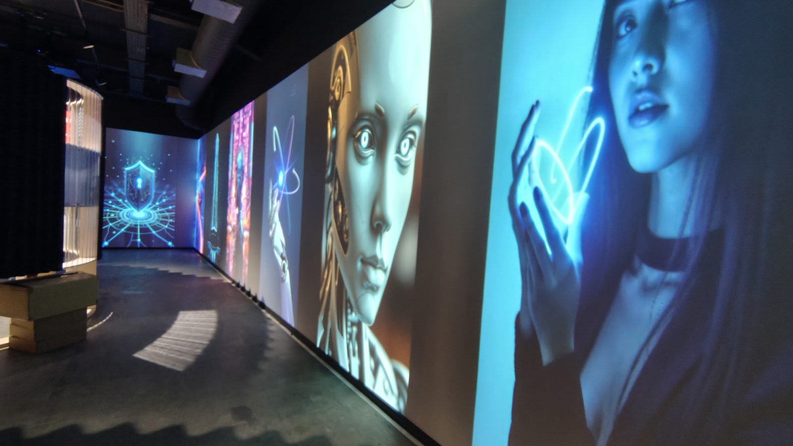 Interactive light corridor running stably after formal acceptance
